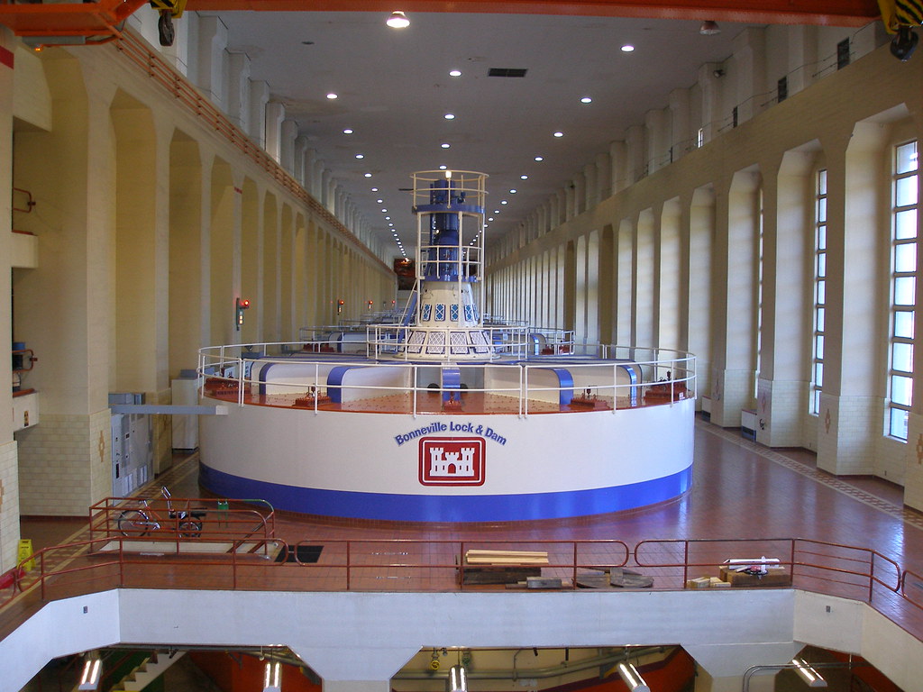 Inside the Bonneville Dam powerhouse Peter D Flickr
