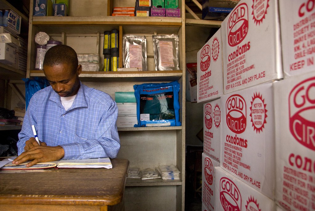 A medical supply shop owner Medical supply vendor. Nigeria… Flickr