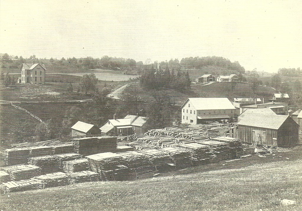 New Haven Mills, New Haven, Vermont, c1910 1 Covered Brid… Flickr