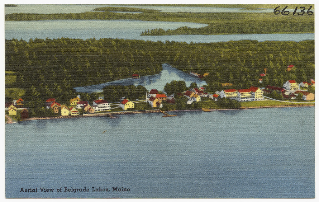 Aerial view of Belgrade Lakes, Maine File name 06_10_0127… Flickr