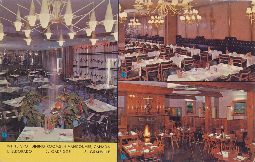 Postcard White Spot Dining Rooms, c.1960 "White Spot Dini… Flickr
