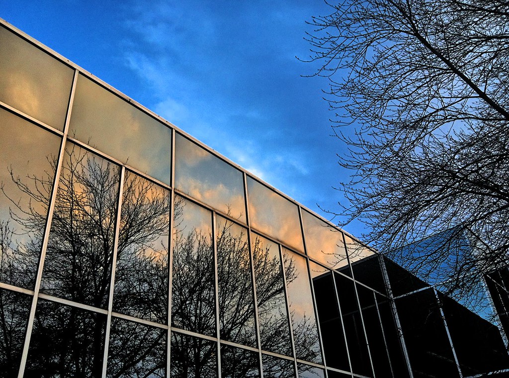 Allentown Library Reflection Allentown Public library Flickr