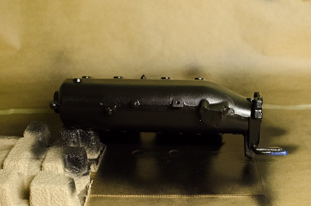 QR25DE Intake Manifold wrinkle coated black Skinny Pete Deux Flickr