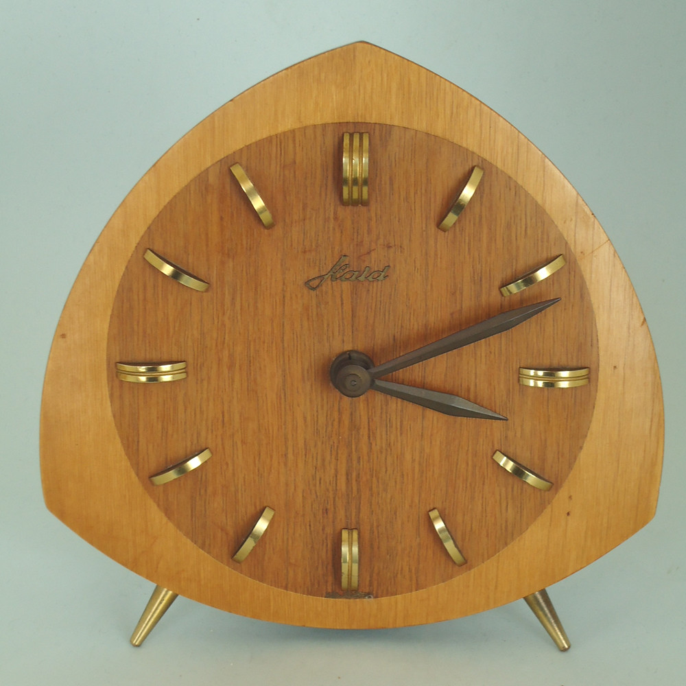 Wooden vintage clock made by Hald Carina Poleon Flickr