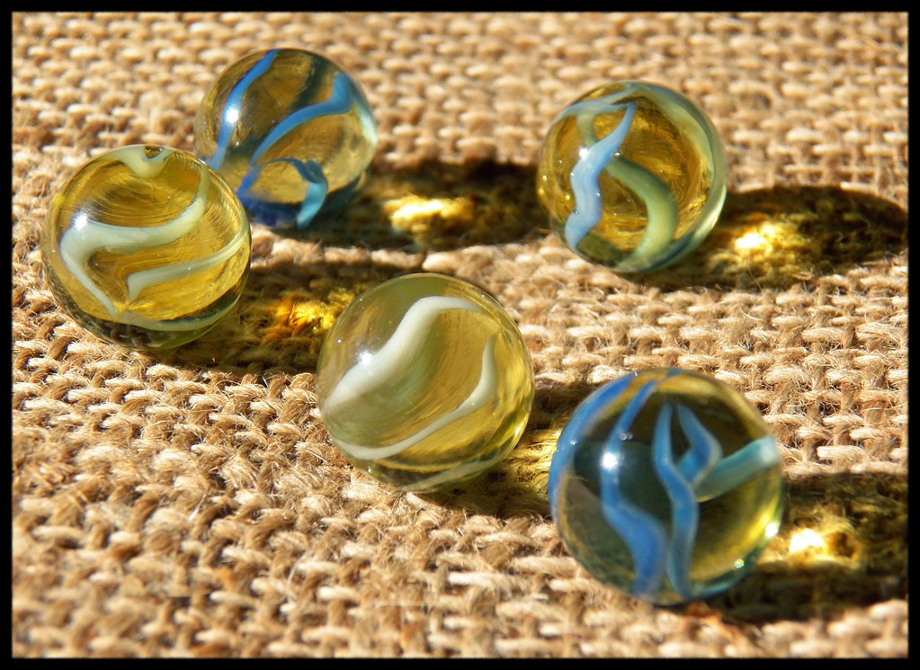 Green Glass Cateye Marbles a photo on Flickriver