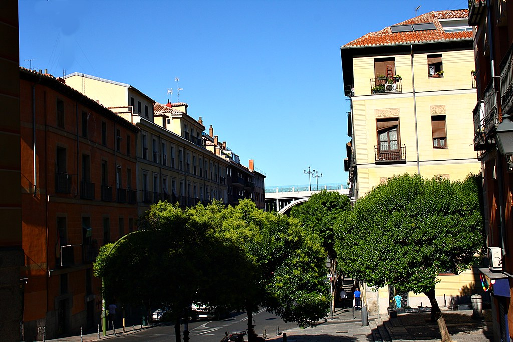 Calle Segovia hacia Viaducto de Bailén. Madrid MADRIDBIENVISTO. Mis