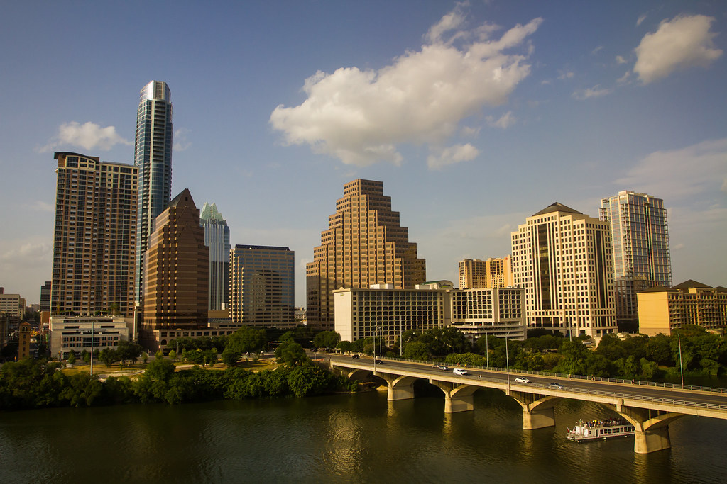 Austin Skyline and Congress Street Bridge Downtown Austin … Flickr