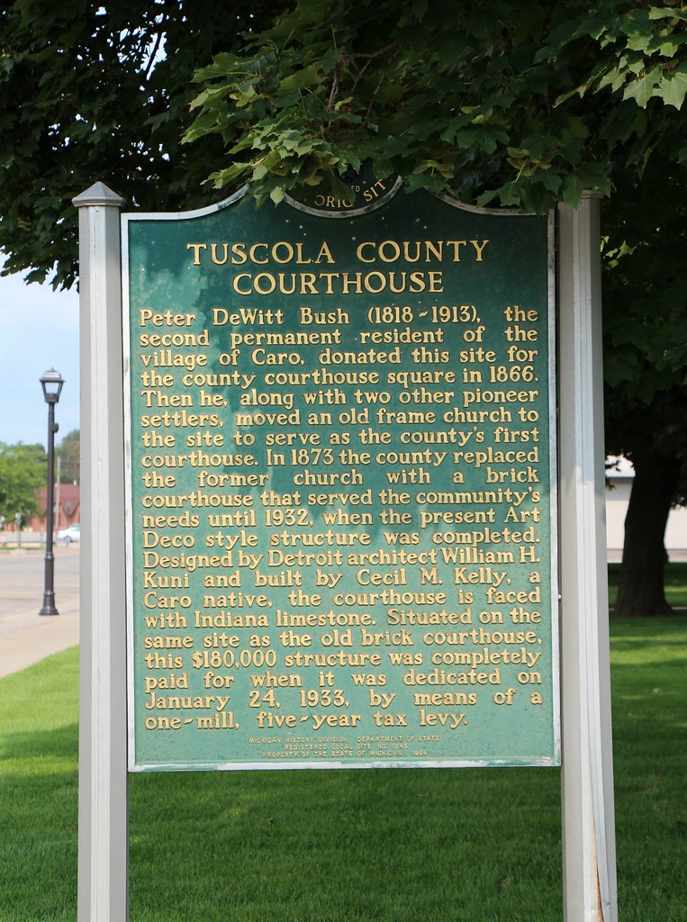 Tuscola County Courthouse Historical Marker Brandon Bartoszek Flickr