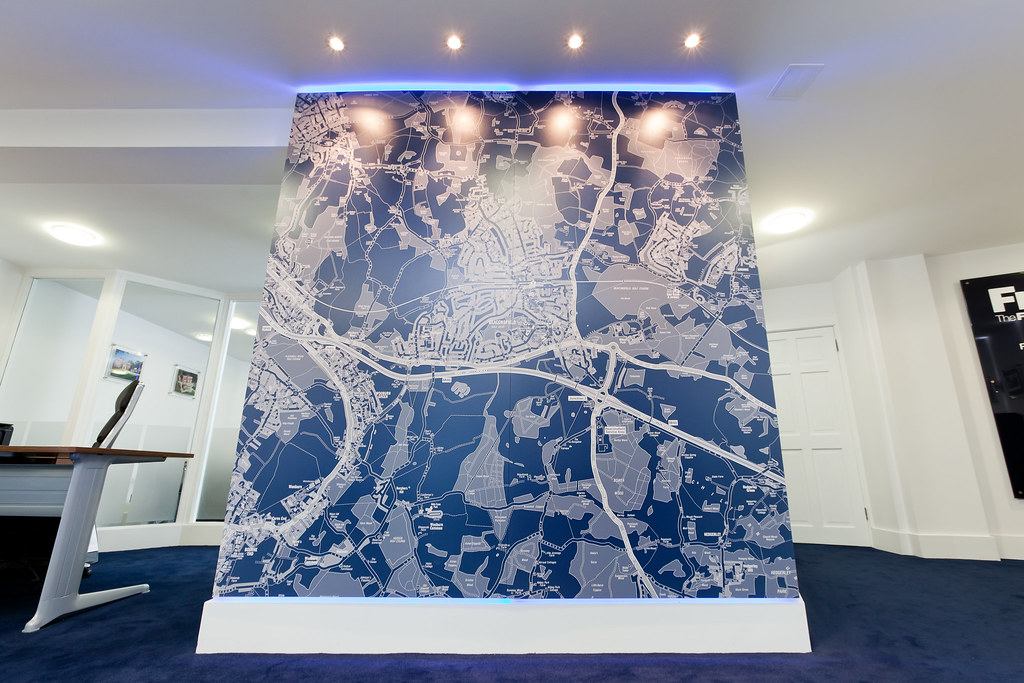 Frosts Property Estate Agents Wall map in Beaconsfield MPL