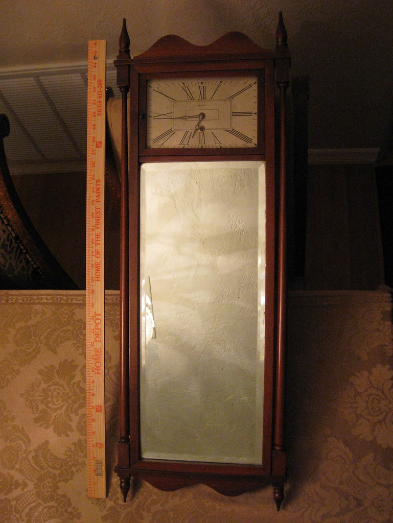 Ansonia "Early Colonial"model mirror clock (with incorrect French