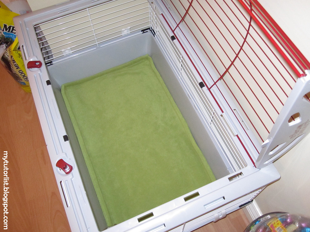 Green fleece liner for hedgehog cage Soft, washable, and n… Flickr