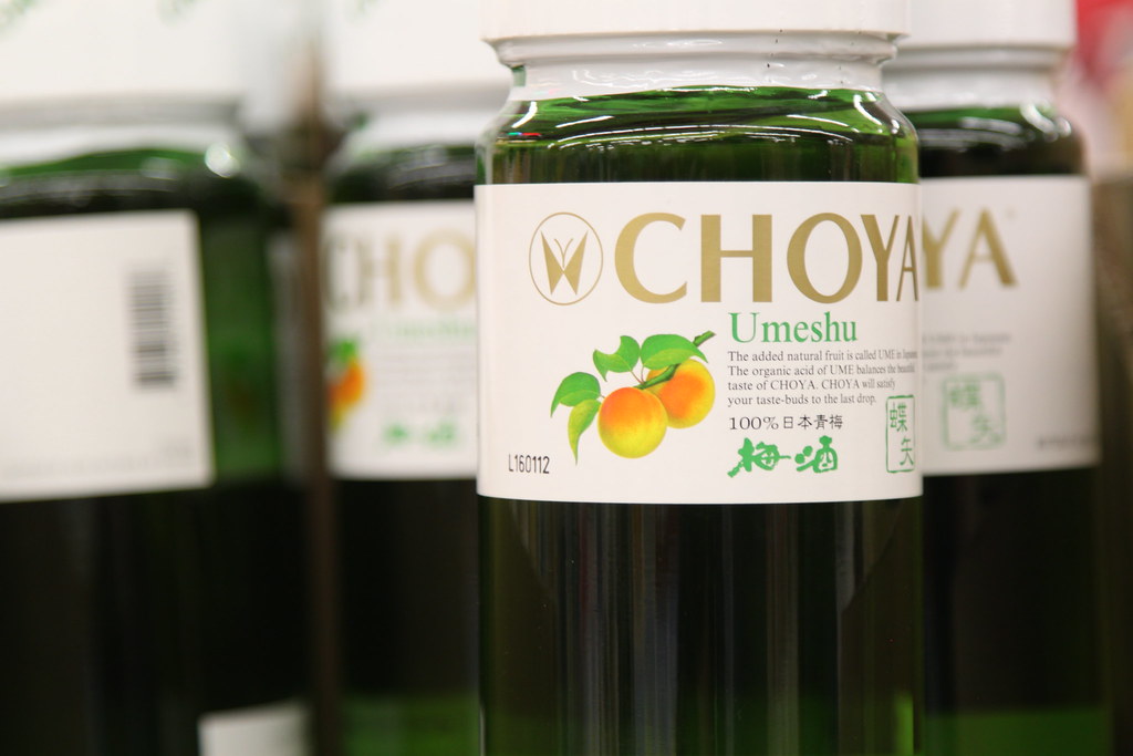 Choya Umeshu plum wine that has cute plums that you can ea… Flickr