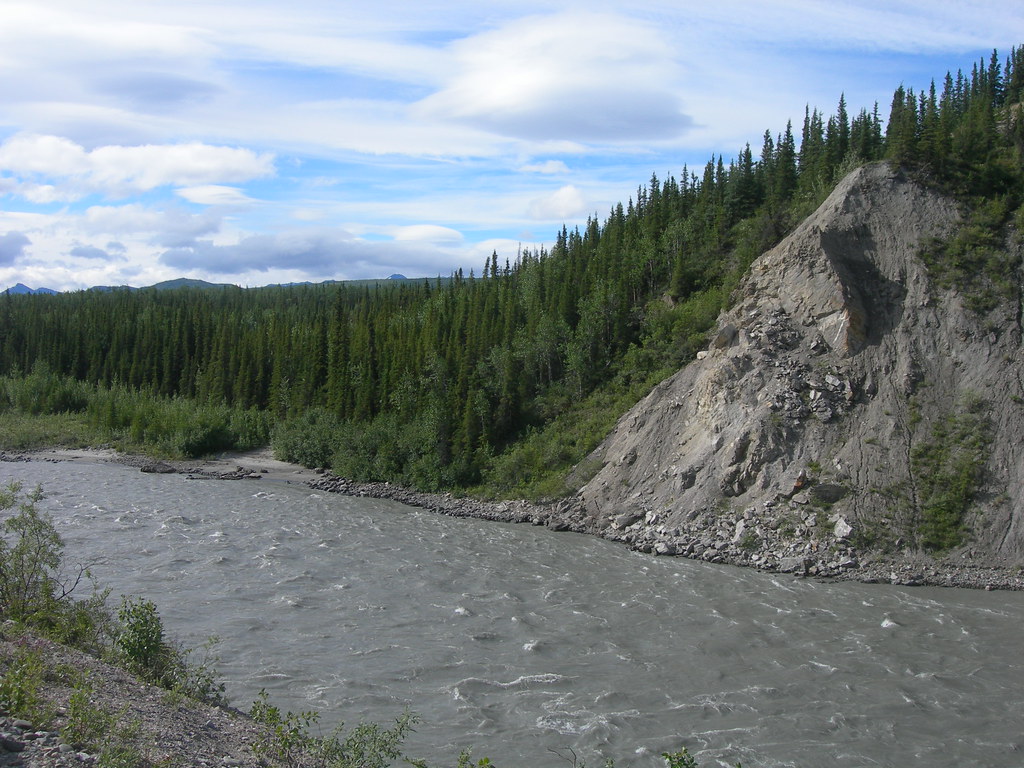 The Nenana River Denali Park AK along the Parks Hwy Jimmy Emerson