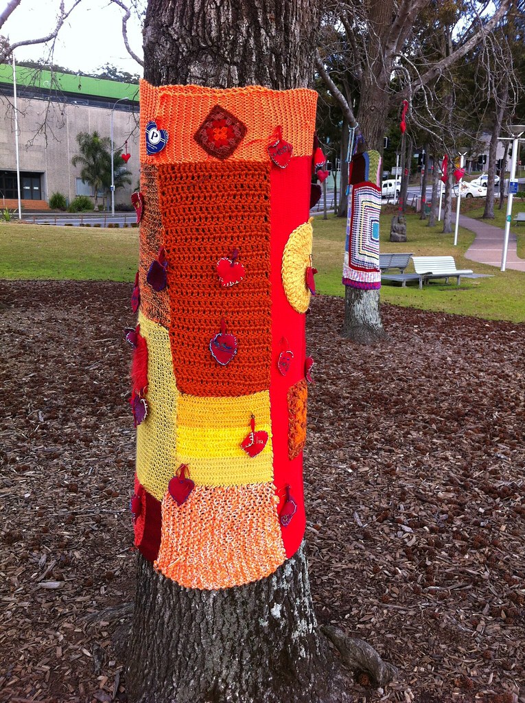 Yarn Bombing in Gosford 4 "The Bowerbird Project" Flickr