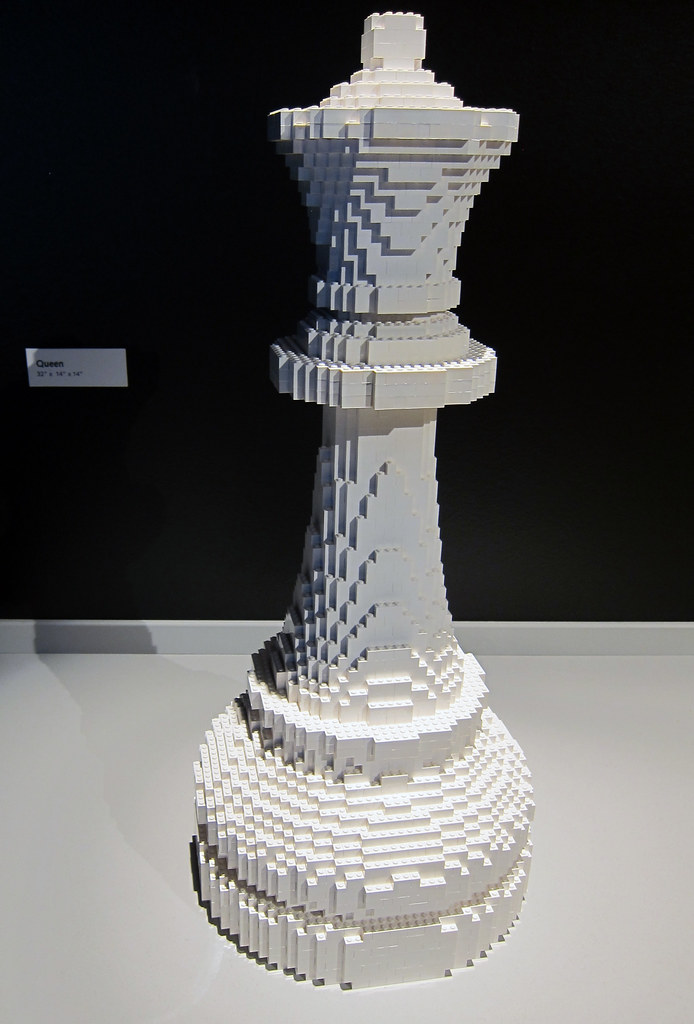 Art of the Brick Queen wiredforlego Flickr
