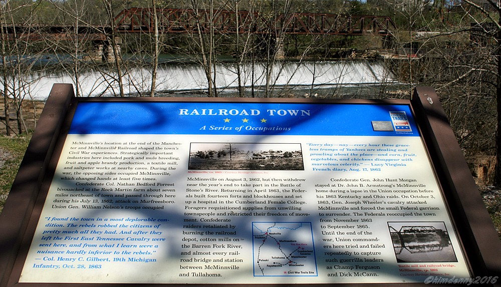 Railroad Town, McMinnville, TN Civil War Trails marker loc… Flickr