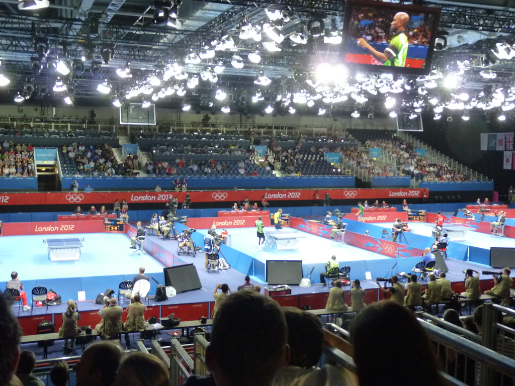 Table Tennis 1st round of men's table tennis, ExCel arena,… Flickr