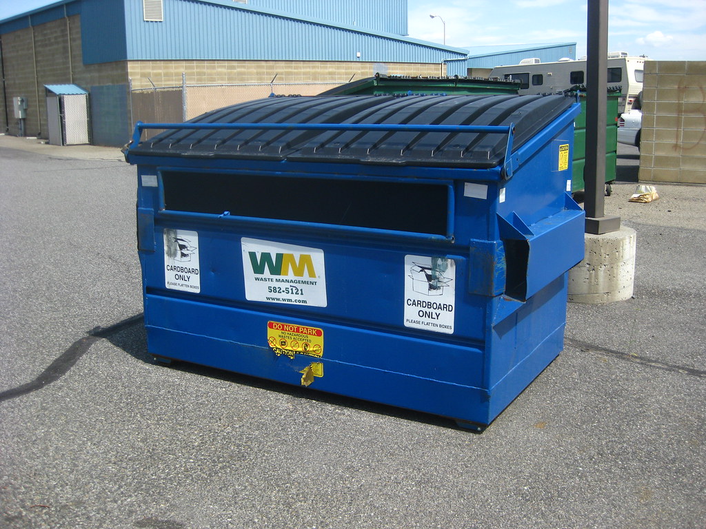 Waste Management 2yard "Cardboard Only" recycling dumpste… Flickr