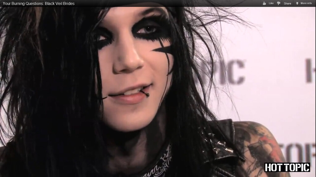 BLACK VEIL BRIDES “Hot Topic” interview screen capture (13… Flickr