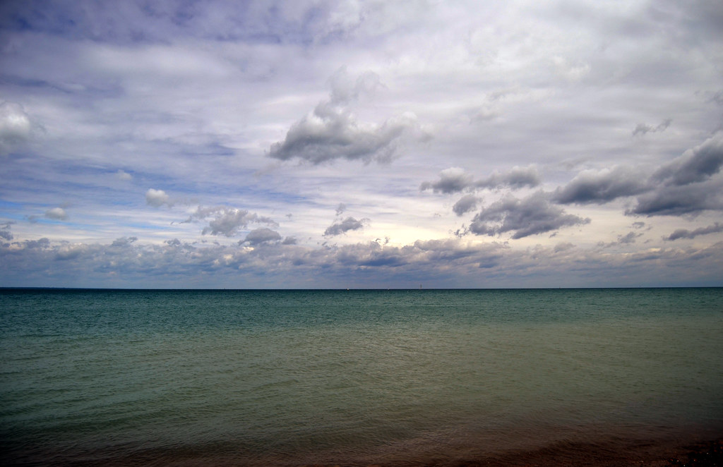 Huron Lake Huron, viewed from the shore at Canatara Park, … Flickr