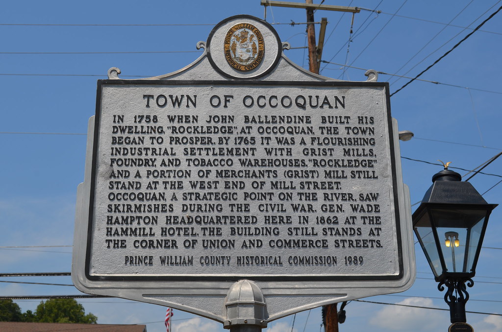Town of Occoquan Historic Marker This is a 1989 Prince Wil… Flickr