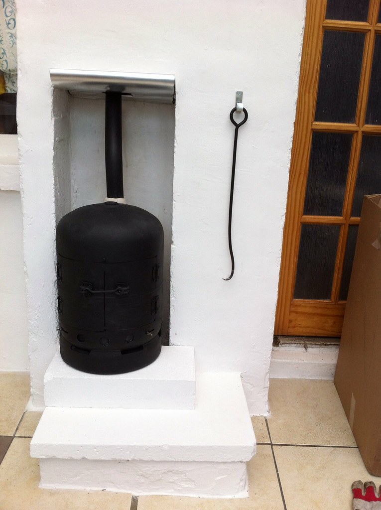 Homemade gas bottle wood burner Made a wood burner from a … Flickr