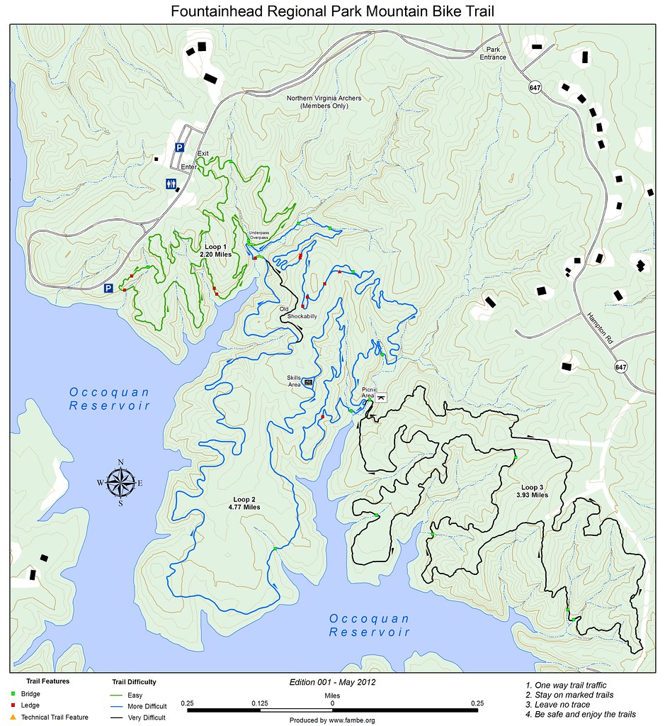Fountainhead Regional Park Trail Map Fountainhead Regional Park Edition 001 | Fh Map After Phase … | Flickr