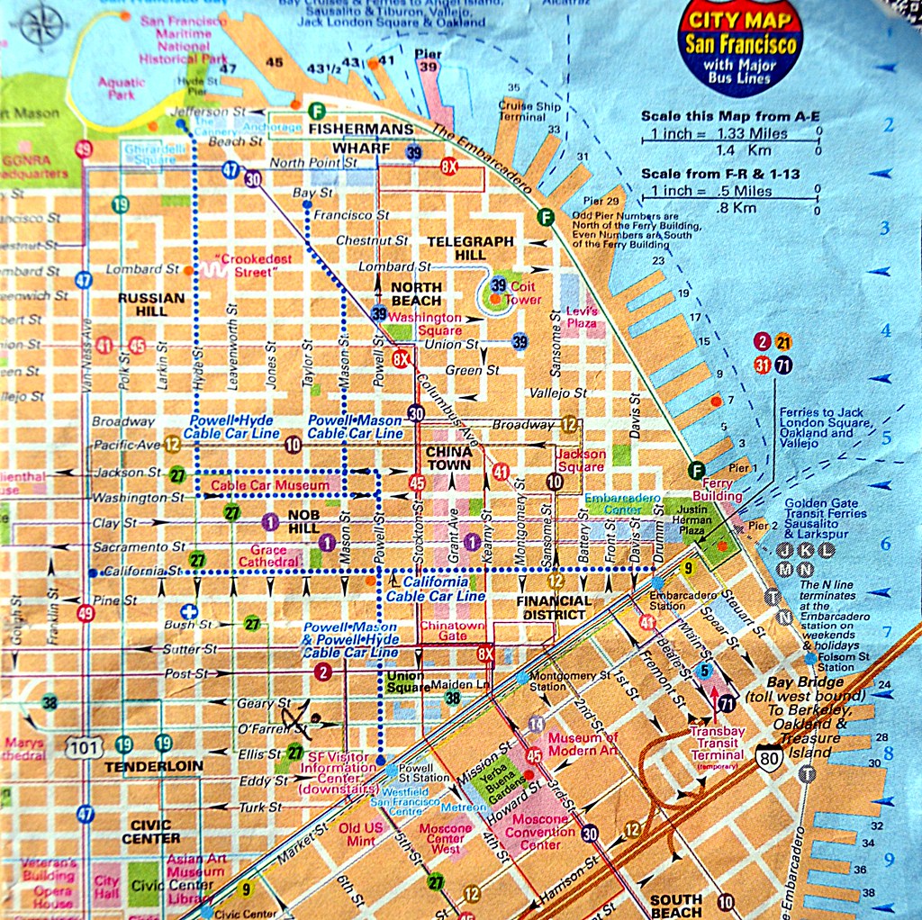 Je vous ai mis le plan du centre ville de San Francisco av… Flickr