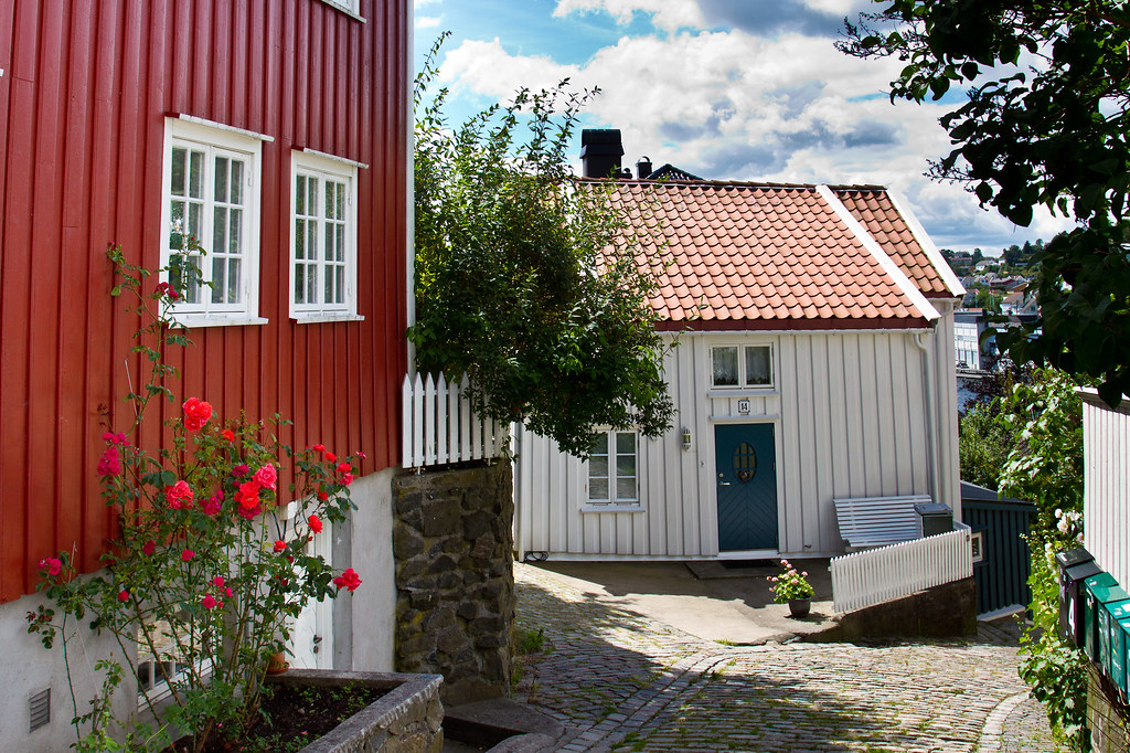 Houses at Tyholmen, Arendal Norway a photo on Flickriver