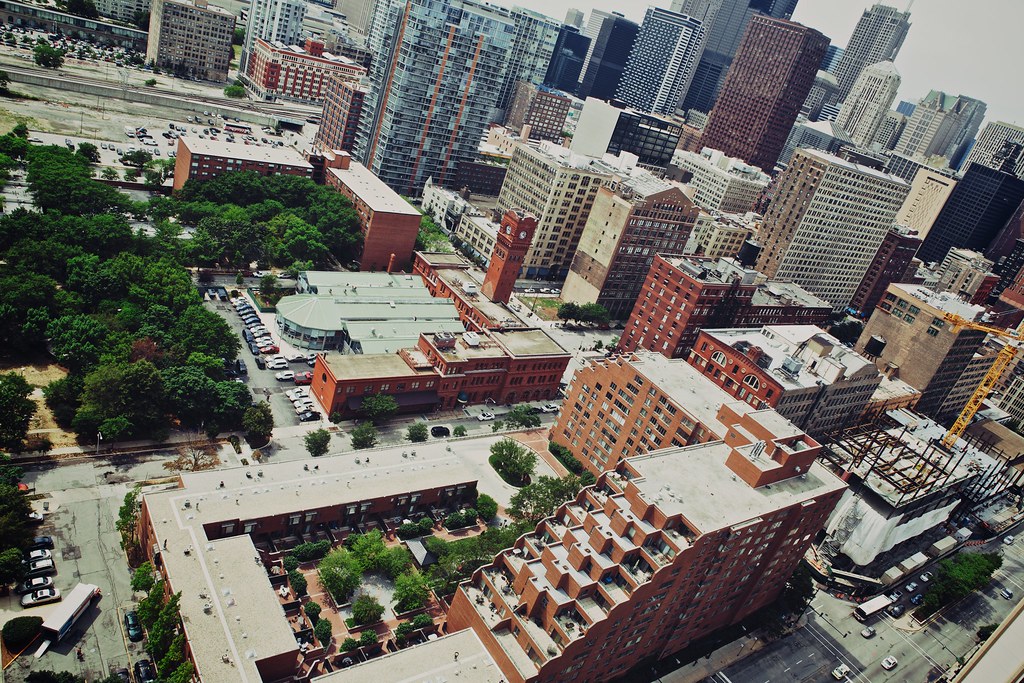 Printer's Row Looking down over Printer's Row and the old … Flickr