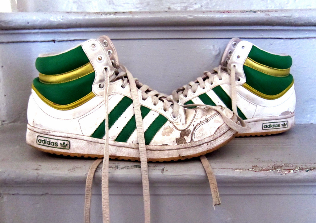 Adidas Top Ten Hi worn out My son's trainers nearly two … Flickr