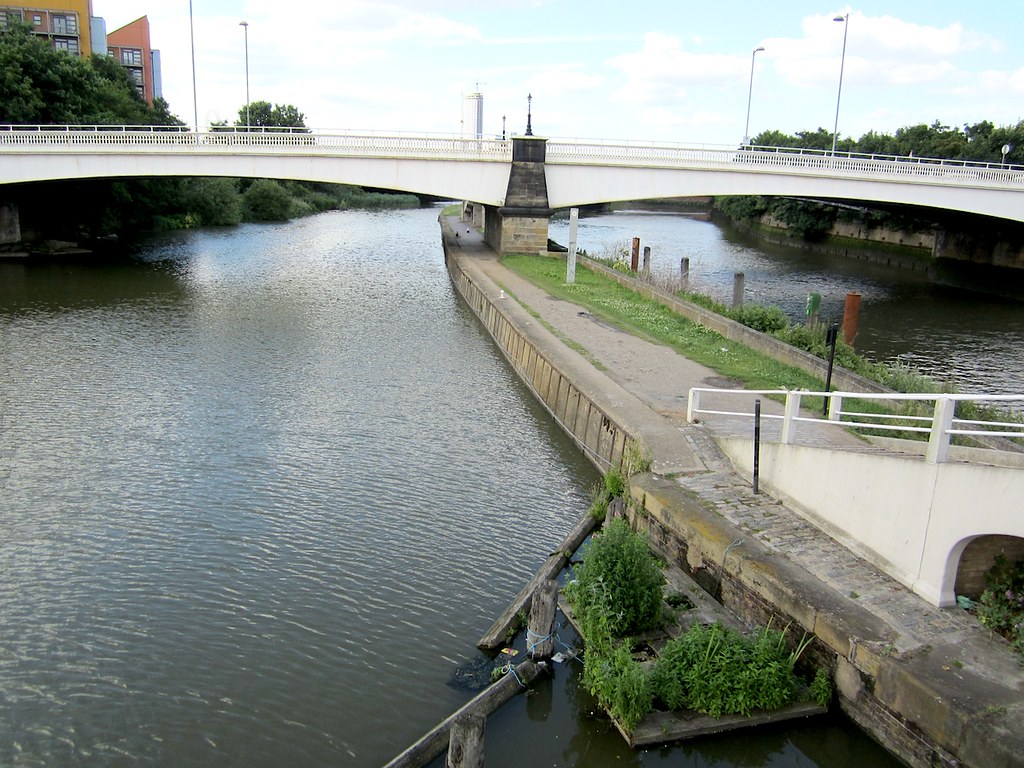 The white bridge Looking north from Bow Locks, beside the … Flickr