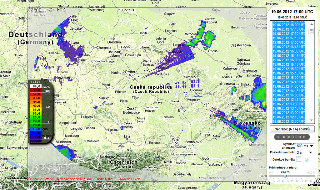 6/19/2012 1700 UTC, Czech Republic Weather Radar Flickr