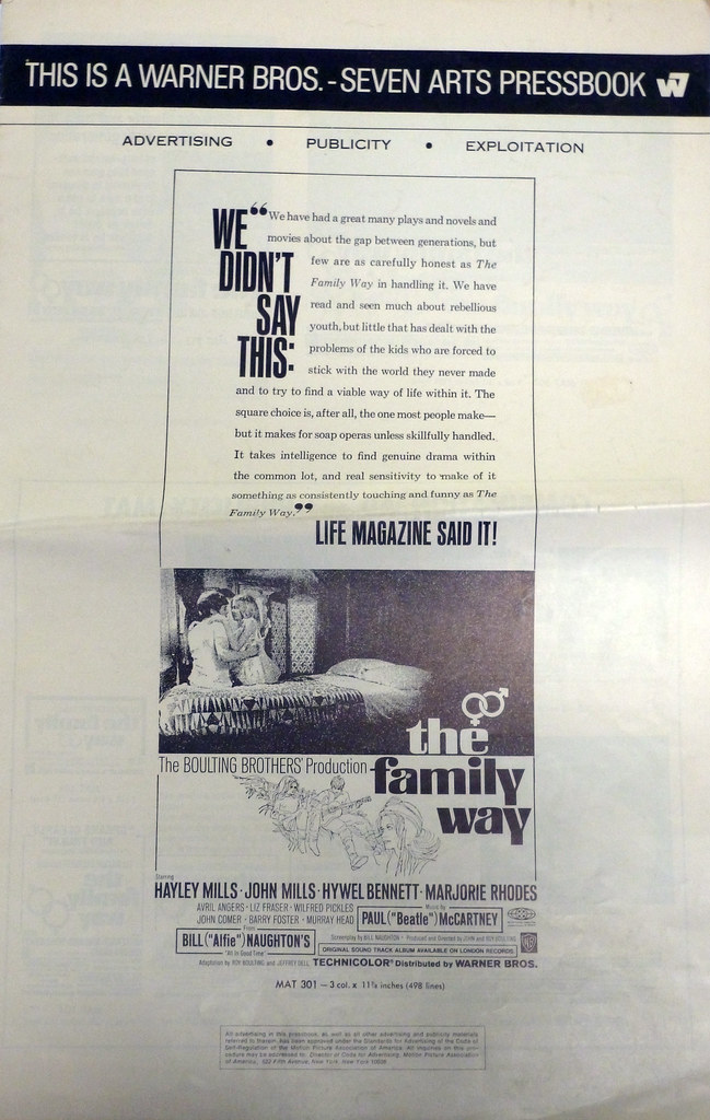 Lot 255 Press Book for the film The Family Way USA c.1967 … Flickr