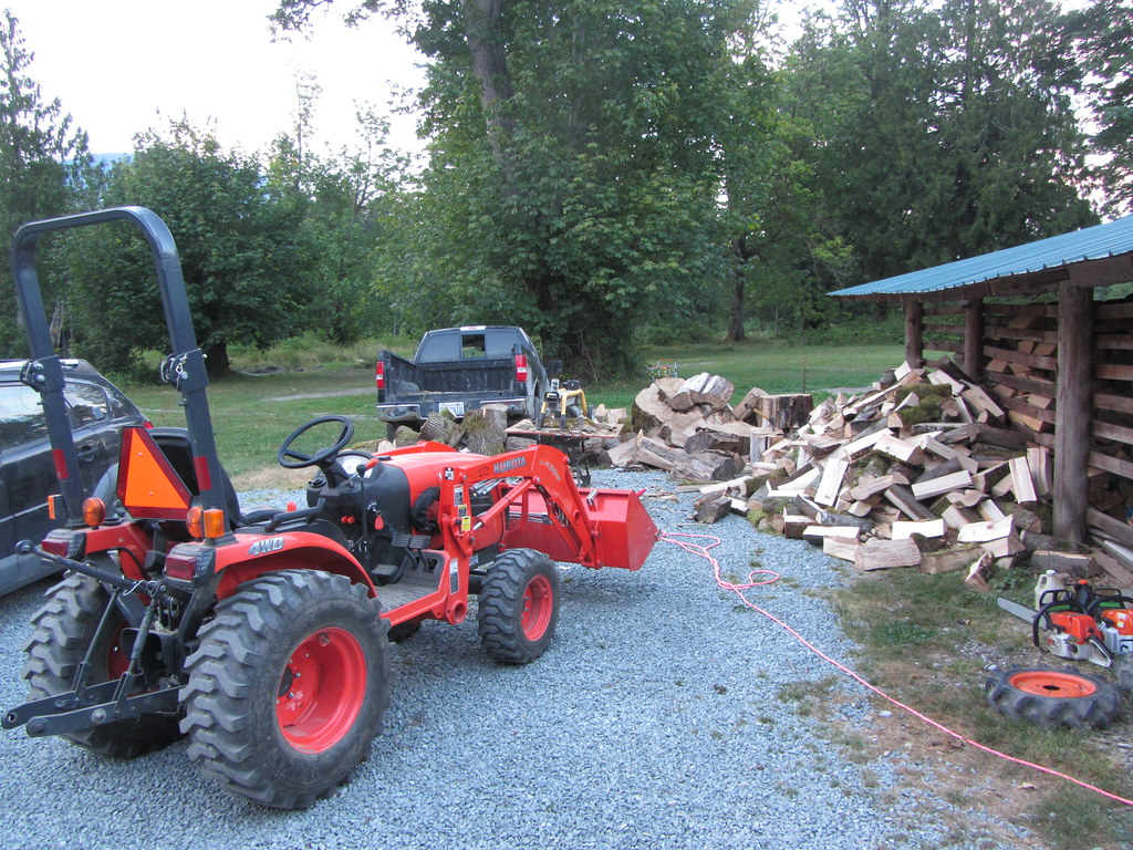 Ben's Wood Splitting Operation Next to the garage, near Co… Flickr