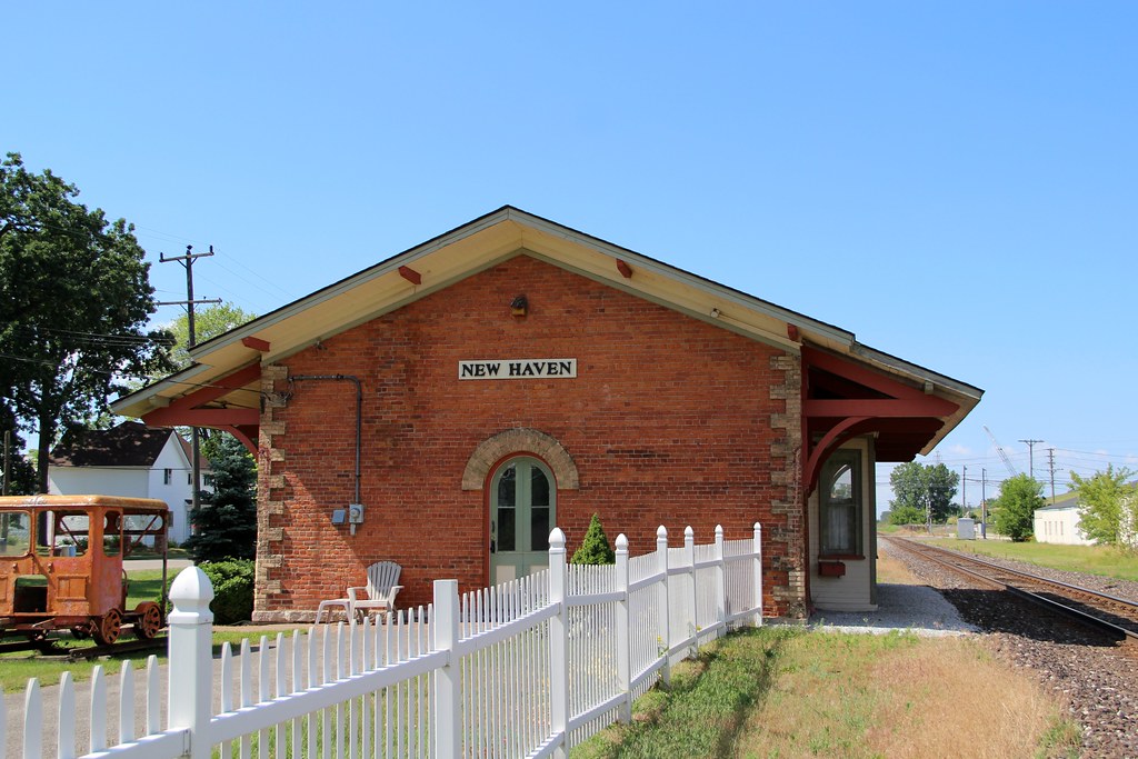 New Haven Depot (New Haven, Michigan) Historic 1859 Grand … Flickr