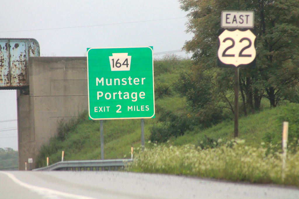 US 22 near beginning of PA 164 east Munster, PA PA 164 (… Flickr