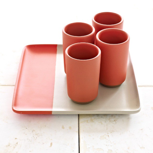 Tray and Tumblers at Heath Ceramics Notes On A Party Flickr