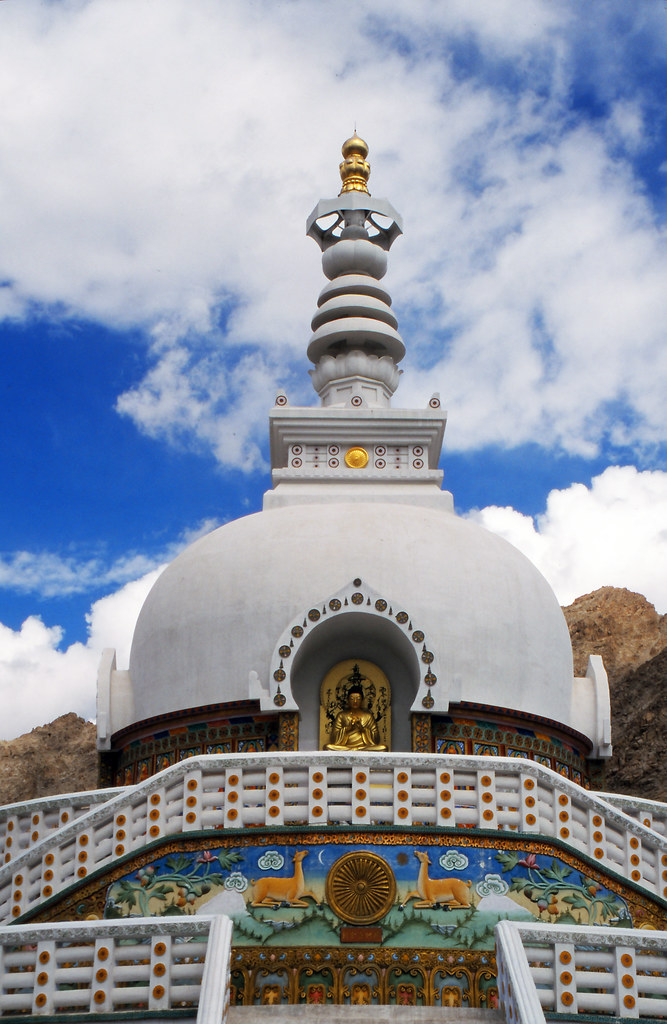Shanti Stupa, Leh A modern stupa built be a Japanese benef… Niall