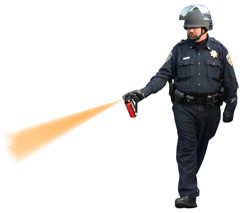 Pepper Spray Cop White background The UC Davis Pepper Sp… Flickr