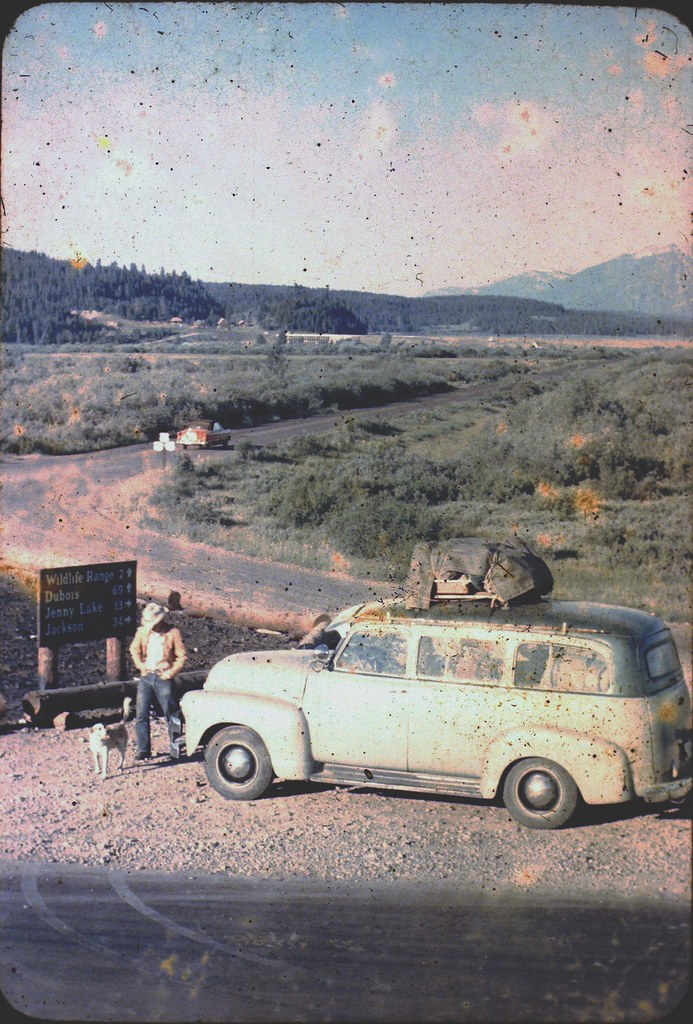 Moran Junction Wyoming 1950's Color Slide Studying the s… Flickr