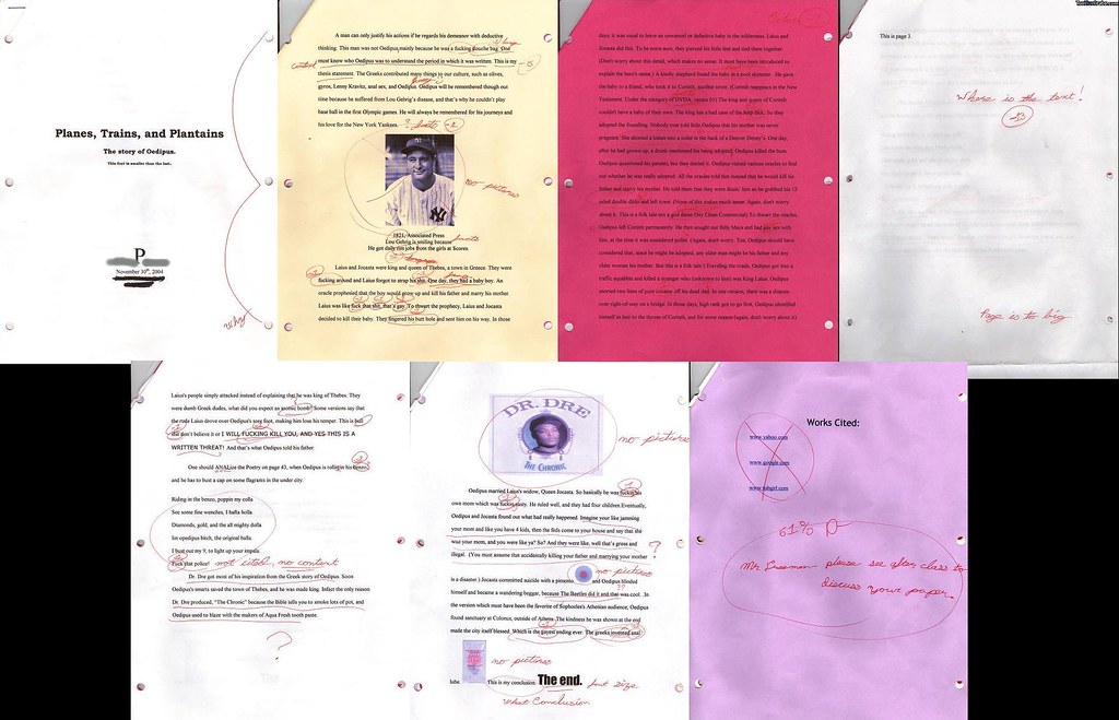 Planes, Trains, and Plantains The Story of Oedipus Flickr