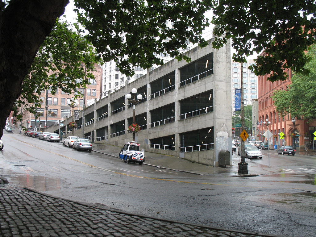 Parking Garage in Seattle Built Into Hill Parking Garage i… Flickr
