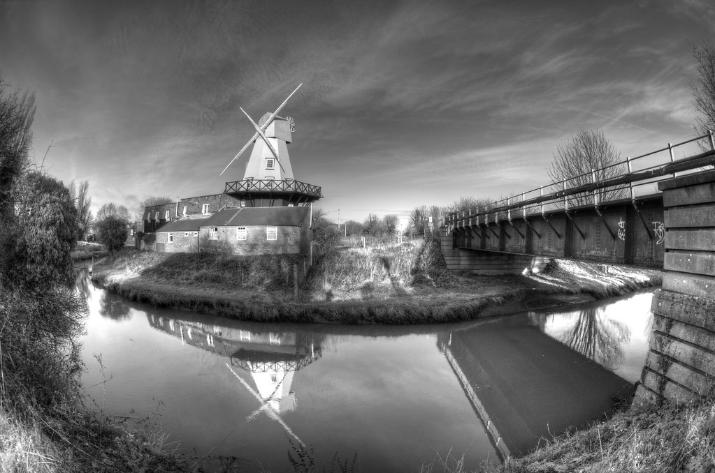 Black & White Windmill Glen Montgomery Flickr