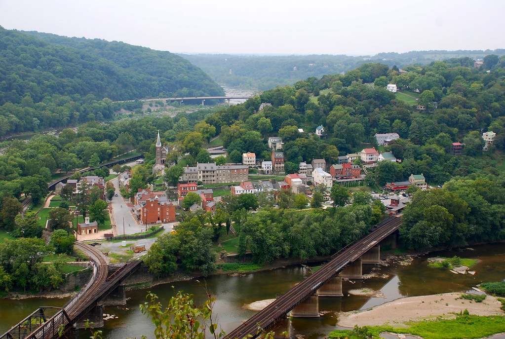Downtown Harpers Ferry From Maryland Heights across from H… Flickr