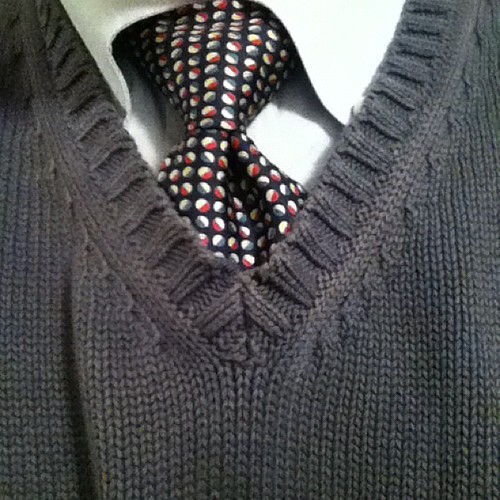 This is the necktie I wore today. Knot Full Windsor. Flickr