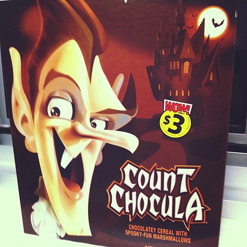 Count chocula My cereal of choice for the Halloween season… ehukill