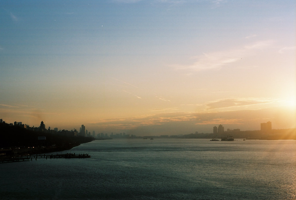 Hudson River at Sunset from Riverbank State Park Liz Flickr