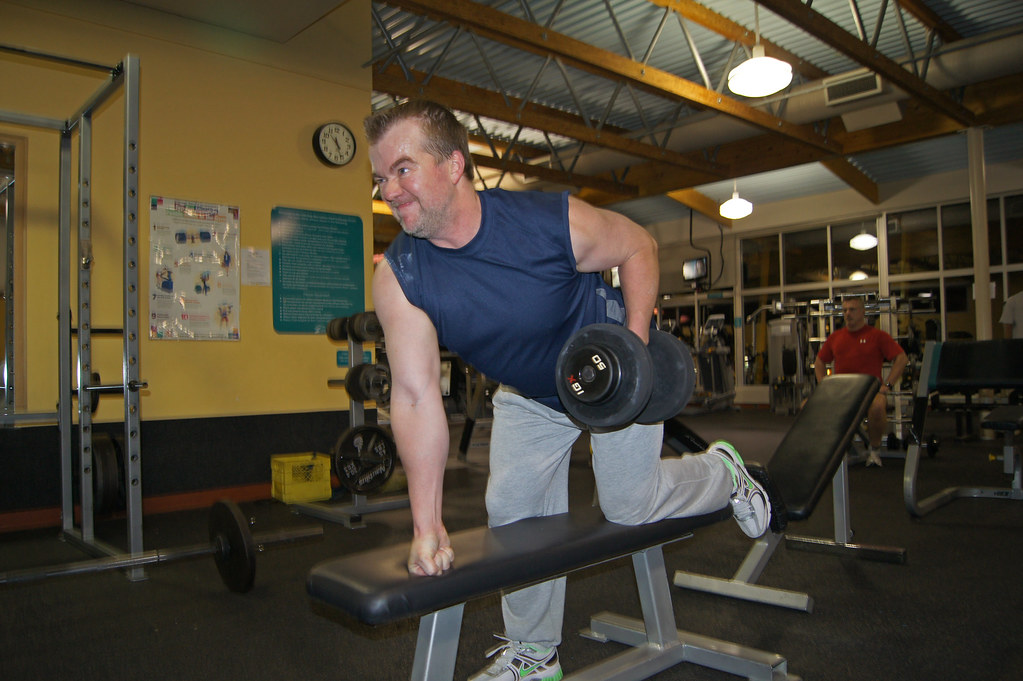 Workout at Oak Bay Rec with friend Anthony Flickr