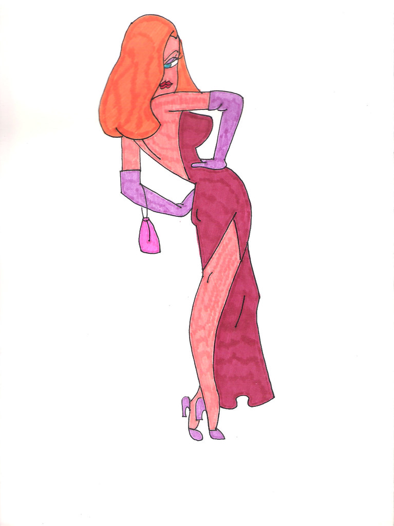 Jessica Rabbit Another drawing from when I was young. My 80s